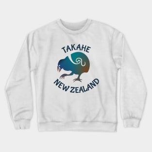 TAKAHE New Zealand Native bird Crewneck Sweatshirt